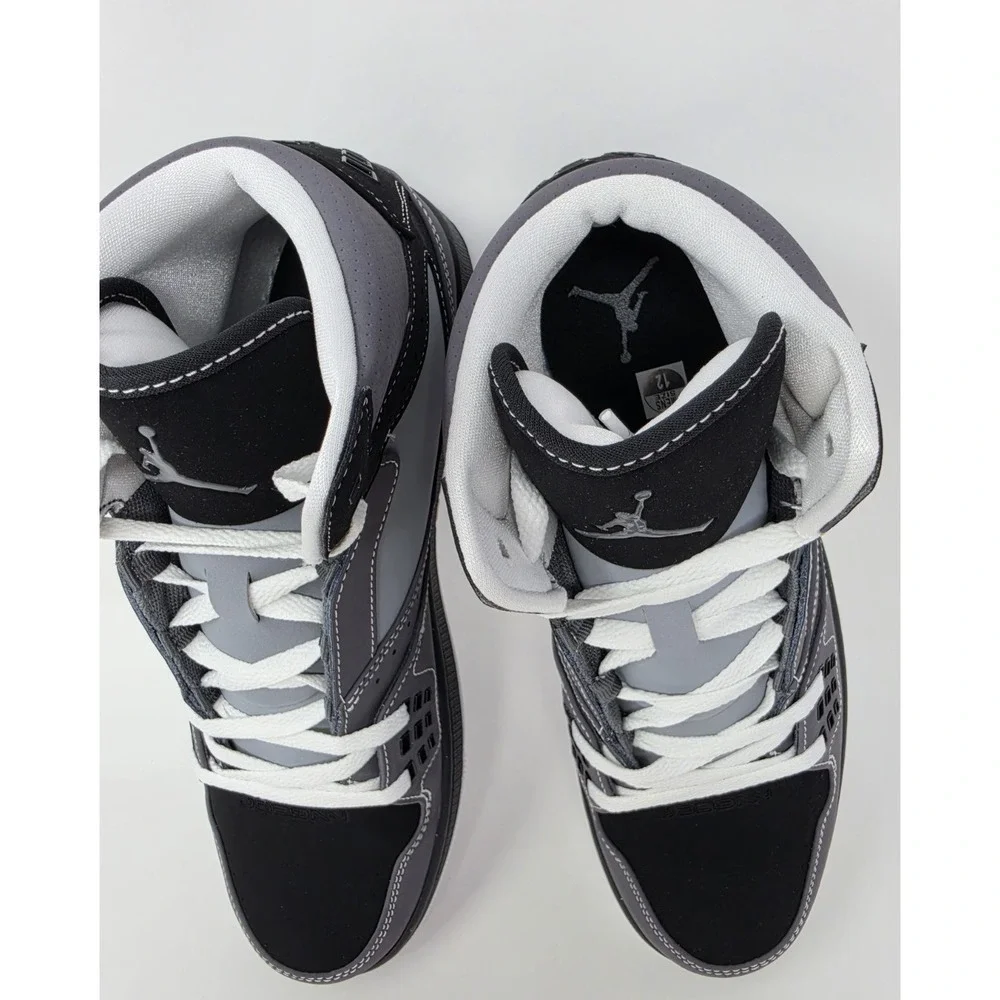 Jordan 1 Flight Lt Graphite/Black-Stealth Graphite Men's 12 Shoe--372704 002-NWB